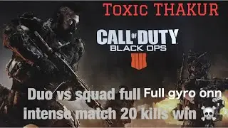 Call of duty full gyro full boom baam duo vs squad  game play 