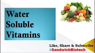 Water soluble vitamins