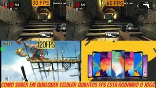 COMO SABER SE O JOGO ESTÁ RODANDO EM 30 60 90 OU 120FPS EM QUALQUER CELULAR