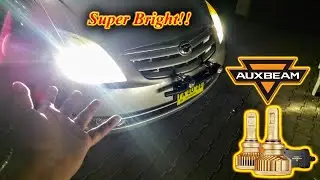 Auxbeam GT 9006 SuperBright LED Headlight review + nighttime driving