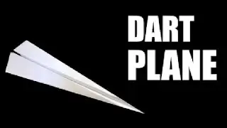 The Easiest Way To Make A Dart Plane | VERY SHARP!!