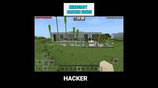 Minecraft Noob Vs Pro Vs Hacker : Modern House Build|#shorts #minecraft