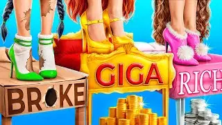 Room MAKEOVER Rich vs Poor vs Giga Rich! I Decor my Bed in Own Style!
