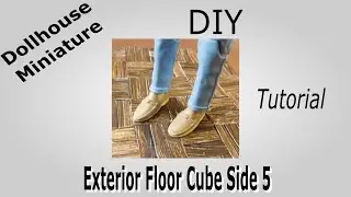 Dollhouse Miniature Exterior Floor Cube Side 5