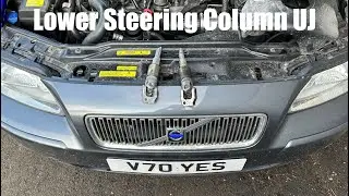 P2 Volvo V70/S60 Steering Column Lower UJ Replacement How To DIY - V70 YES