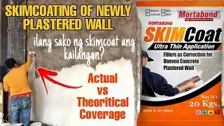 SKIMCOATING: How Much Does it Cost, Mahal ba? | Actual vs Theoritical | How to Apply Skim Coat