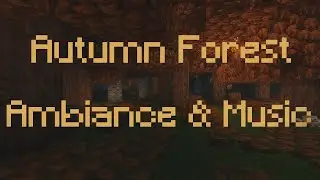 Minecraft - Relaxing Autumn Forest, Night Time Ambiance & Music | Sleep, Study & Relax |