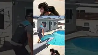 Amazon delivery guy goes for a swim! ~ Stresss #Reacts
