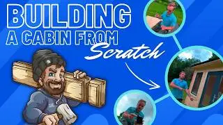 BUILDING A SMALL LOG CABIN 🪵 FROM SCRATCH  ➡️ZERO EXPERIENCE NEEDED⬅️