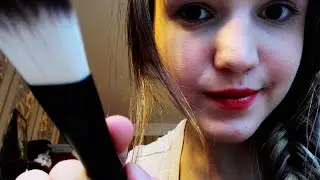 ASMR Makeup Role Play & Eyebrows Trimming (ENG, Soft Spoken)