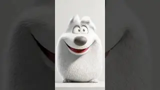 The Cutest White Dog Animation | Pixar-Inspired Adorable Short