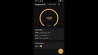 Display Bluetooth Headphone Battery For Android