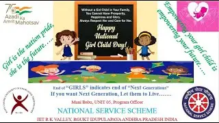 AP IIIT RGUKT RK Valley NSS Events National Girl Child Day