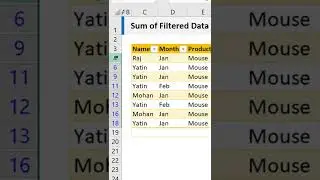 Sum function यहाँ काम नहीं करता । #Excel | #youtubeshorts | #learnexcel