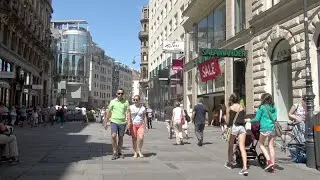 Shopping streets in Vienna (Wien) - Austria (4K Ultra HD)