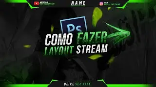 AULA DE PHOTOSHOP PARA INICIANTES - COMO CRIAR UM OVERLAY PARA LIVE DE FREEFIRE|(photoshop)