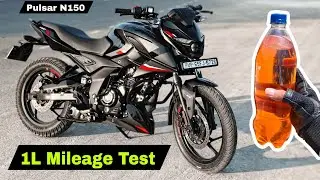 Bajaj Pulsar N150 2025 Mileage Test 1 Liter with Pillion | High Speed | Good are Bad?