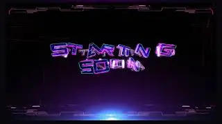 Cyberpunk Purple Blue Animated Stream Scenes | Glitch Neon Overlays for Twitch Streamers