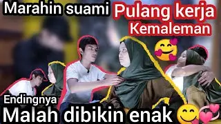 Prank marahin suami pulang kerja‼️endingnya malah dibikin enak💯