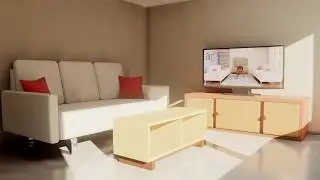 Create A Low Poly Living Room Scene With Blender And Eevee - Part 2 (Lighting and Material Setup)
