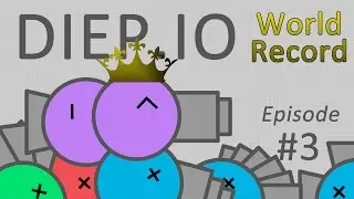 Diep.io World Record #3: Stacking Bullets with Hunter (4TDM, 1.6M)!