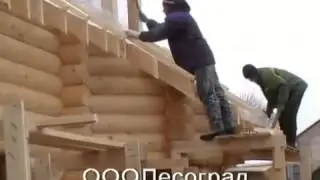 Строительство дачи из сруба
