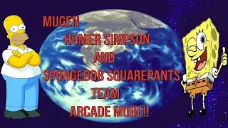 MUGEN Homer Simpson (CvS) And SpongeBob SquarePants (Vs Style) Longplay!!