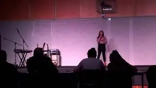 Melania singing Take a Bow by Rihanna