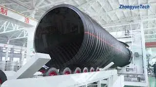 Look at our ZC-2000H trial and acceptance, producing ID1500mm corrugated pipes