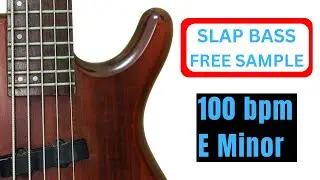 Slap Bass Royalty Free Sample 100 bpm Key E