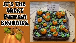 It's the GREAT PUMPKIN BROWNIES..Charlie Brown (how to) 🧡🎃