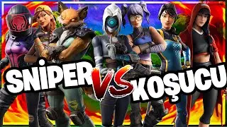 TAKİPÇİLERİM İLE SNİPER VS KOŞUCULAR ( fortnite gameplay türkçe )