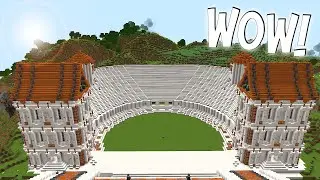 How to build a Greek Amphitheatre in Minecraft Survival