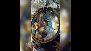 Стеклянная елочная игрушка-подсвечник "Музыка Рождества"