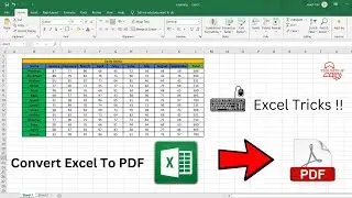 How to convert excel file to pdf - Hindi ✅ 