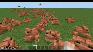 spawning 100 frogs in mincraft education edition