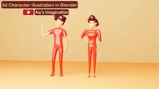 3d Character  illustration in Blender 3.0 | Cycles | Full Tutorial