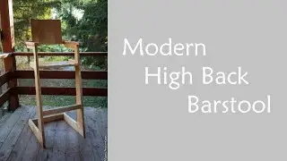Modern high back barstool | Барный стул в стиле модерн с высокой спинкой