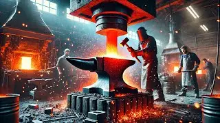 Stone to Steel: Crafting Marble Plates, Designing with a Press Hammer & Forging a Massive Crankshaft