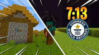 Minecraft Speed Run World Record (7:13)