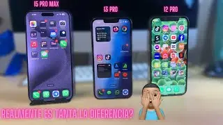 Prueba de Rendimiento iPhone 15 Pro Max vs iPhone 13 Pro vs iPhone 12 Pro