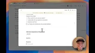 Straightforward User Interview Notion Template