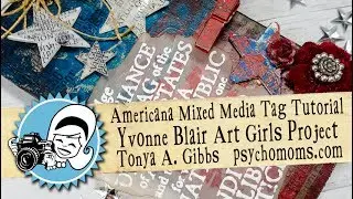 Americana Mixed Media Tag