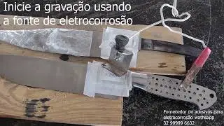 Como escrever no aço por eletrocorrosão