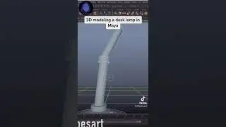 Desk Lamp 3D Model in Maya