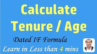 Calculate Tenure in Excel  Calculate Age in Excel