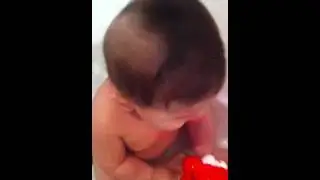 The boy in the tub