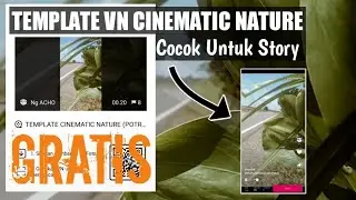template vn cinematic alam | potrait | cocok untuk story | QR template gratis