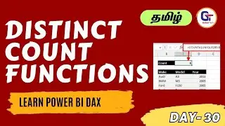 DISTINCTCOUNT  DAX Function in Power BI - Learning Power Bi 2023 