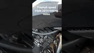 triumph speed triple 2014 ticking noise. problem was lose header bolts